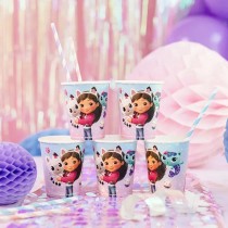 Bicchiere di Carta 250ml Gabby's Dollhouse & Friends 6pz Gabby's Dollhouse
