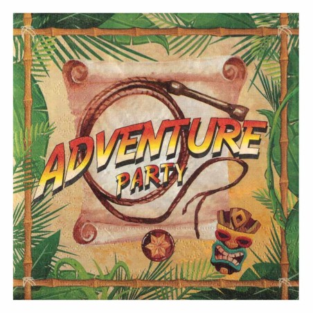 Tovagliolo di Carta 33x33cm Avventura "Adventure Party" 20pz