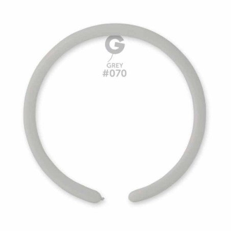 Palloncino in Lattice 1" Modellabile D2 Grigio "Grey 070" 100pz Gemar Standard Modellabili 1" D2