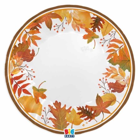 Sottopiatto di Carta 30cm "Autumn Leaves" 6pz Festa Tema Autunno