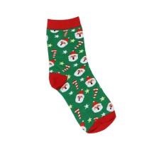 Calzini Natalizi Verdi con Babbo Natale e Candy Cane Tg 42-48 Accessori Persona Natale e Capodanno