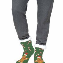 Calzini Antiscivolo e Termici Natalizi con Omini di Pan di Zenzero Accessori Persona Natale e Capodanno