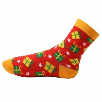 Calzini Natalizi Rossi con Pacchetti Regalo Tg. 42-48 Accessori Persona Natale e Capodanno