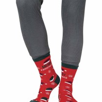 Calzini Natalizi Rossi con scritta Merry Christmas Tg. 42-48 Accessori Persona Natale e Capodanno