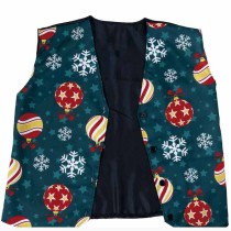 Gilet Verde Scuro decorato con Palline di Natale Accessori Persona Natale e Capodanno