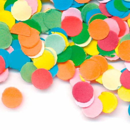 Coriandoli Large 2.5 cm di Carta velina Multicolor 14gr Confetti Tondi