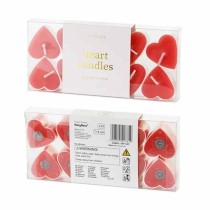 Candela tealight a forma di Cuore Rosso 10pz Accessori Tavola Amore
