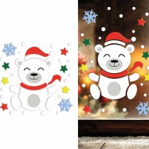 Decorazioni Adesive in Gel Orsetto Polare Addobbi Natale e Capodanno