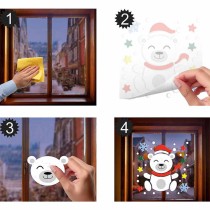 Decorazioni Adesive in Gel Orsetto Polare Addobbi Natale e Capodanno