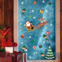 Decorazioni Adesive Elettrostatiche "Notte di Natale" 2pz Addobbi Natale e Capodanno