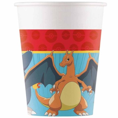 Bicchiere di Carta 200ml Pokémon Evolution "Pikachu" 8pz Pokémon