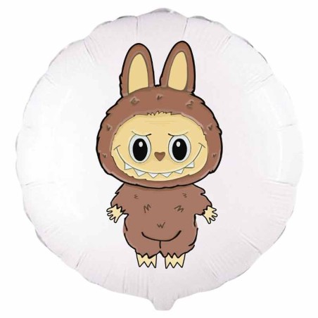 Palloncino in Foil 18" Angry Bunny Marrone