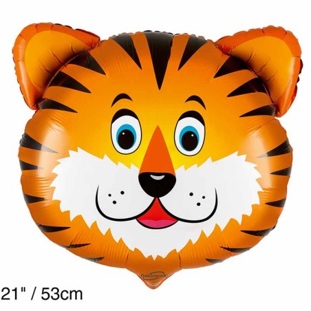 Palloncino in Foil 21" Junior Shape Tigre "Tiger" Animali (Giungla e Bosco)