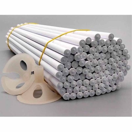 Astine e Valvole Biodegradabile in Carta Piena 100pz Astine e Valvole per Palloncini