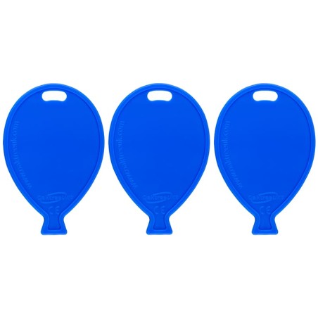 Pesetto a forma di Palloncino Blu per Palloncino ad Elio 50pz Pesetti Oaktree