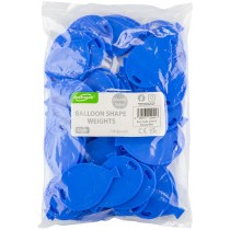 Pesetto a forma di Palloncino Blu per Palloncino ad Elio 50pz Pesetti Oaktree