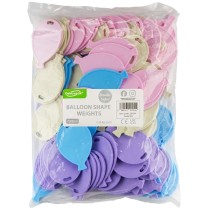 Pesetto a forma di Palloncino Assortito Pastello per Palloncino ad Elio 100pz Pesetti Oaktree
