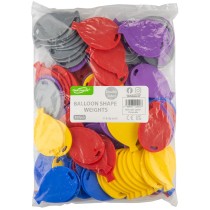 Pesetto a forma di Palloncino Assortito per Palloncino ad Elio 100pz Pesetti Oaktree