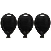 Pesetto a forma di Palloncino Nero per Palloncino ad Elio 50pz Pesetti Oaktree