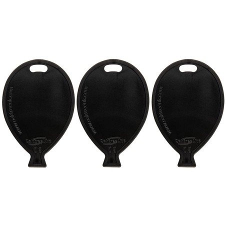 Pesetto a forma di Palloncino Nero per Palloncino ad Elio 50pz Pesetti Oaktree