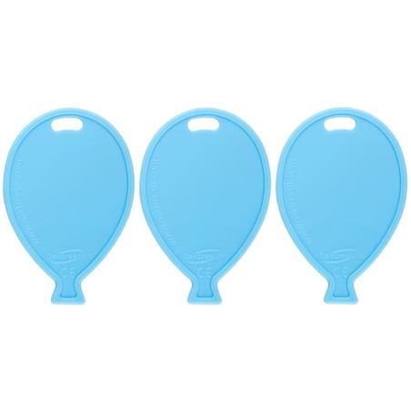 Pesetto a forma di Palloncino Celeste per Palloncino ad Elio 50pz Pesetti Oaktree