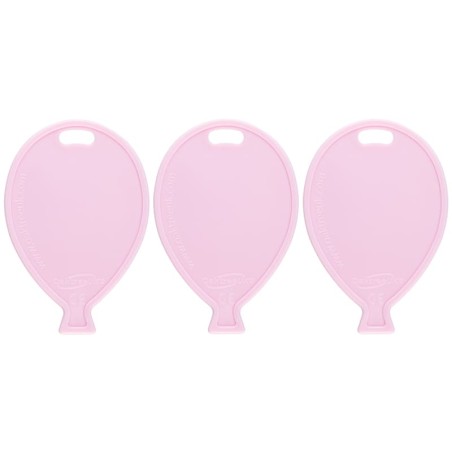 Pesetto a forma di Palloncino Rosa per Palloncino ad Elio 50pz Pesetti Oaktree