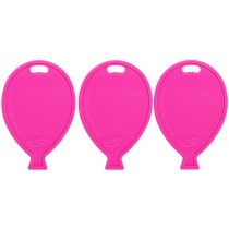 Pesetto a forma di Palloncino Fucsia per Palloncino ad Elio 50pz Pesetti Oaktree