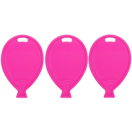 Pesetto a forma di Palloncino Fucsia per Palloncino ad Elio 50pz Pesetti Oaktree