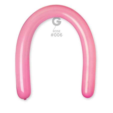 Palloncino in Lattice 3” Modellabile D6 Rosa "Rose 006" 50pz Gemar Standard Modellabili 3" D6