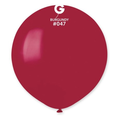 Palloncino in Lattice 19" G19 Bordeaux "Burgundy 047" 25pz Gemar Standard 19" G19