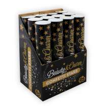 Tubo Spara Stelle Oro Glitter 1pz Sparacoriandoli Capodanno