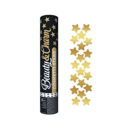Tubo Spara Stelle Oro Glitter 1pz Sparacoriandoli Capodanno