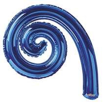 Palloncino in Foil 14" Spirale Blu "Kurly Spiral" 5pz Kurly Spiral