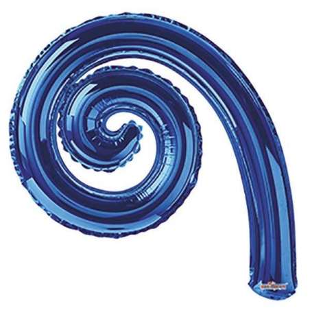 Palloncino in Foil 14" Spirale Blu "Kurly Spiral" 5pz Kurly Spiral