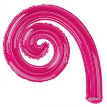 Palloncino in Foil 14" Spirale Fucsia "Kurly Spiral" 5pz Kurly Spiral