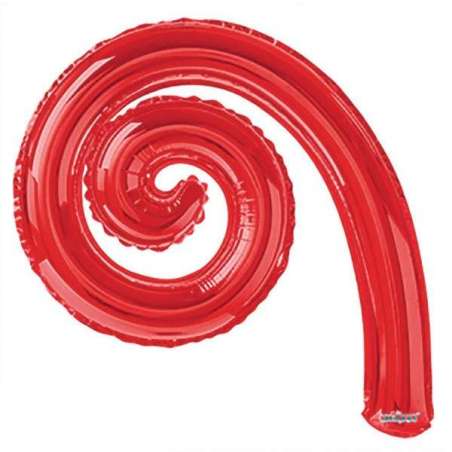 Palloncino in Foil 14" Spirale Rosso "Kurly Spiral" 5pz Kurly Spiral