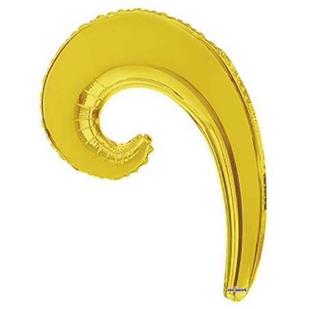 Palloncino in Foil 14" Onda Oro "Kurly Wave" 5pz Kurly Wave