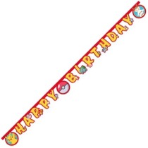 Festone Happy Birthday con Pokémon Evolution "Pikachu" 2mt Pokémon