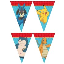 Festone Bandierina in Carta con Pokémon Evolution "Pikachu" 2,3mt Pokémon