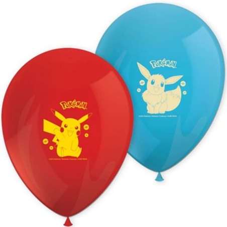 Palloncino in Lattice 11" con Pokémon Evolution "Pikachu" 8pz Pokémon