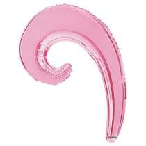 Palloncino in Foil 14" Onda Rosa "Kurly Wave" 5pz Kurly Wave