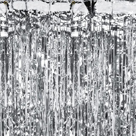 Frange Decorative in Foil Argento H.2.50mt Frange
