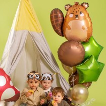 Palloncino in Foil 31" Super Shape Castoro "Beaver" Animali Grabo