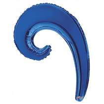 Palloncino in Foil 14" Onda Blu "Kurly Wave" 5pz Kurly Wave