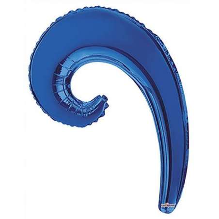 Palloncino in Foil 14" Onda Blu "Kurly Wave" 5pz Kurly Wave