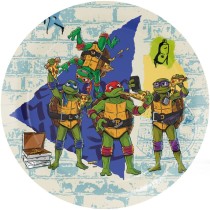 Piatto di Carta 23cm con Tartarughe Ninja "Ninja Turtles" 8pz Tartarughe Ninja