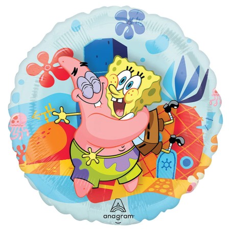 Palloncino in Foil 18" See-Thru con SpongeBob e Patrick SpongeBob