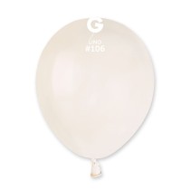 Palloncino in Lattice 5" A50 Marshmallow Lino "Linen 106" 100pz Gemar Standard 5" A50