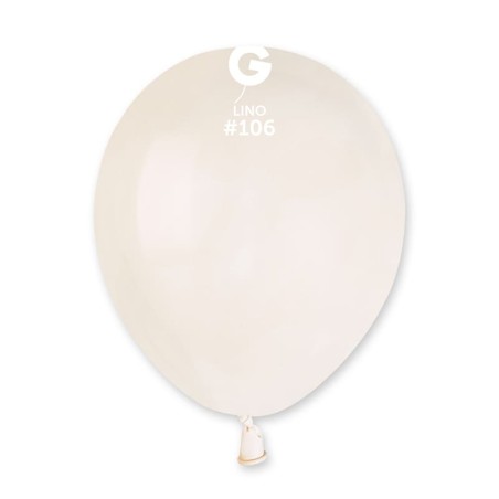 Palloncino in Lattice 5" A50 Marshmallow Lino "Linen 106" 100pz Gemar Standard 5" A50
