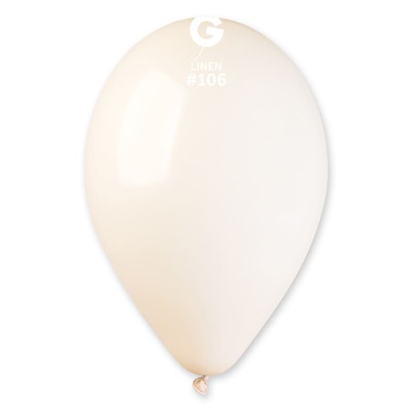 Palloncino in Lattice 13" G120 Marshmallow Lino "Linen 106" 50pz Gemar Standard 13" G120